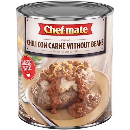 Chef-Mate Chef-Mate Original Carne Chili Without Beans 6.614lbs Can, PK6 10050000050885